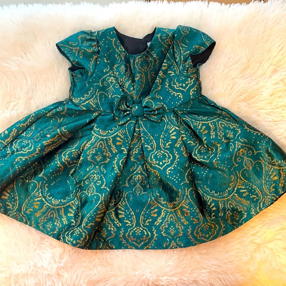 Children’s Place Green Holiday Dress
